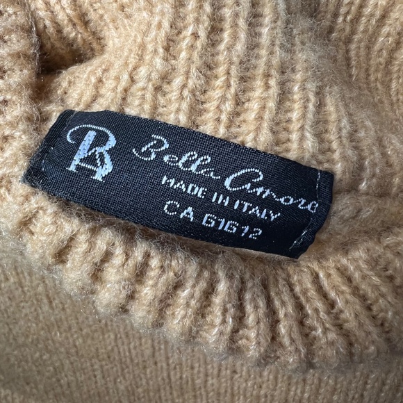 😁NWOT |•BELLA AMORE•| SMILE ♥︎ Made In Italy Mock Turtleneck Sweater - Picture 6 of 9